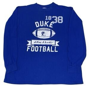 Duke Blue Devils Football Adult Large Long Sleeve T-shirt Sofee 2011